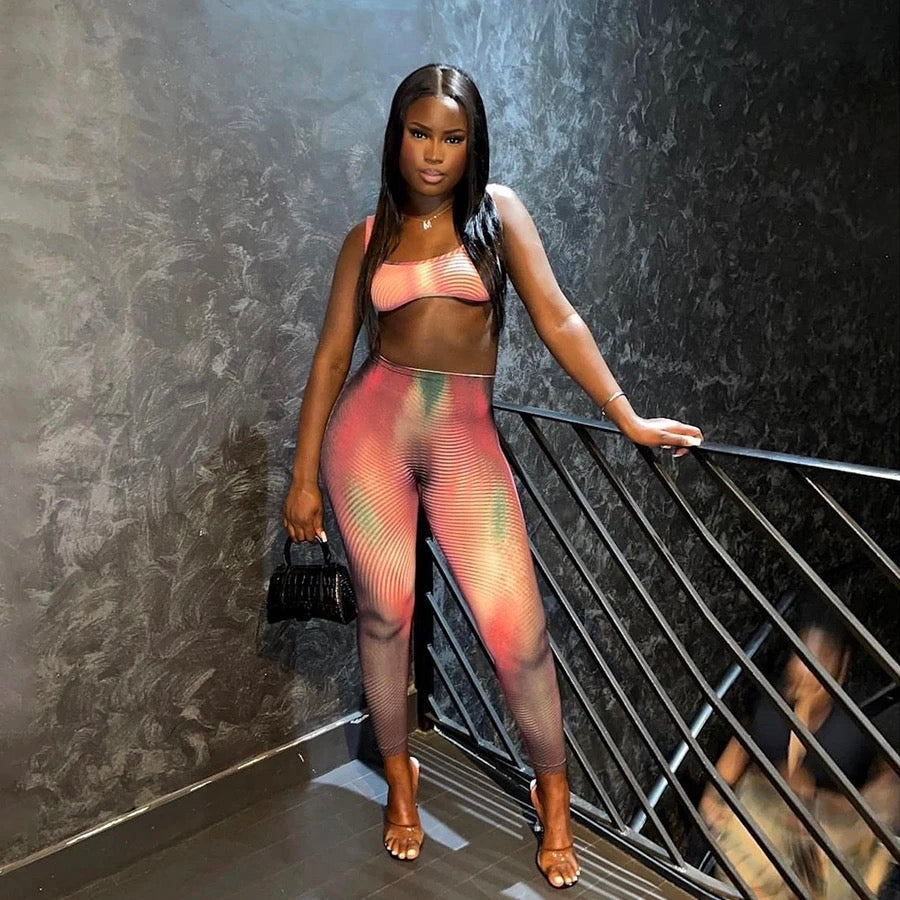 Lexi Orange Two Piece Set