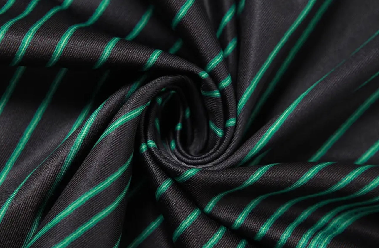 Roxe Black Green Maxi Dress