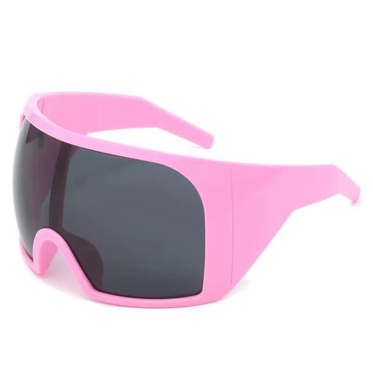 Shots Black Tint Large Pink Frame Shades