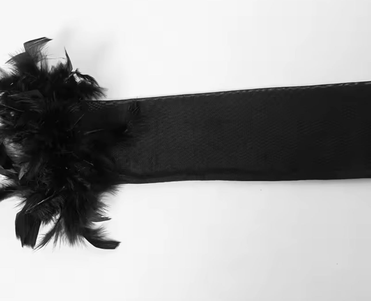 Kyhe Black Fur Wrist Mini Dress