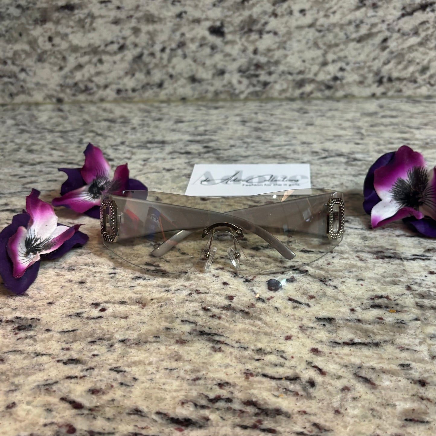 Ring Clear Tint Silver O Detail Shades