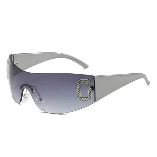 Ring Navy Tint Gray Frame Silver O Detail Shades