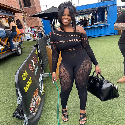 Leoh Black Poster Girl Jumpsuit