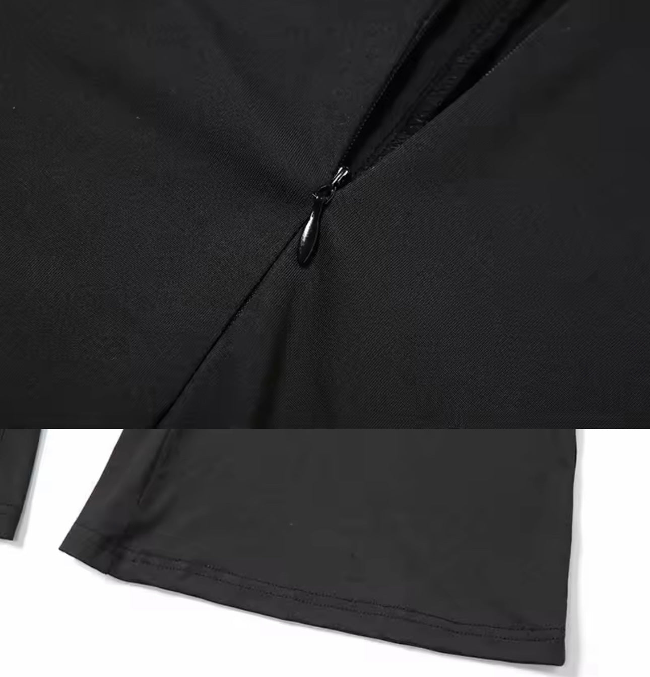 Jiko Black Flare Bottom Long Sleeve Jumpsuit
