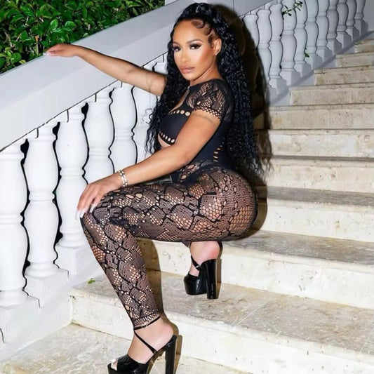 Teya Black Poster Girl Jumpsuit