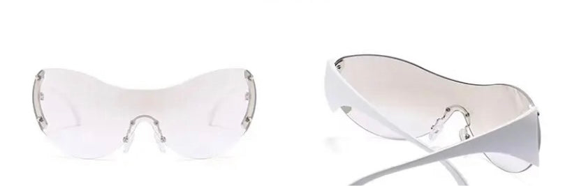 Careful Clear Tint Silver Star Detail Shades