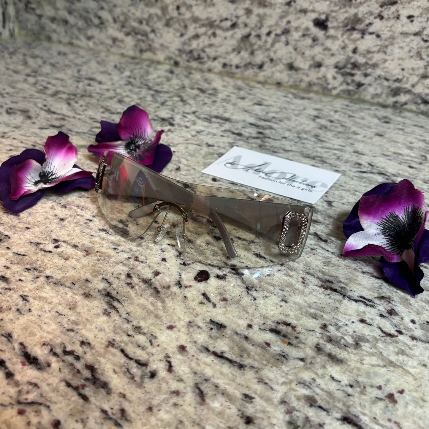 Ring Clear Tint Silver O Detail Shades