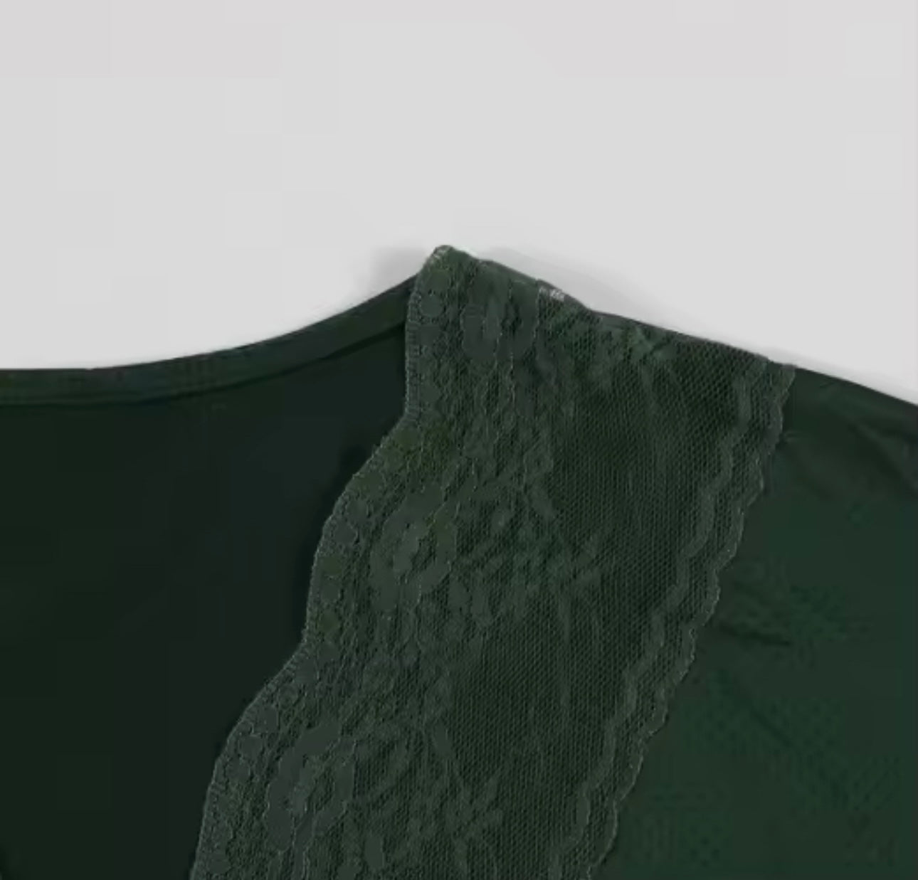 77 Green & Yellow Laced Jersey Crop Top