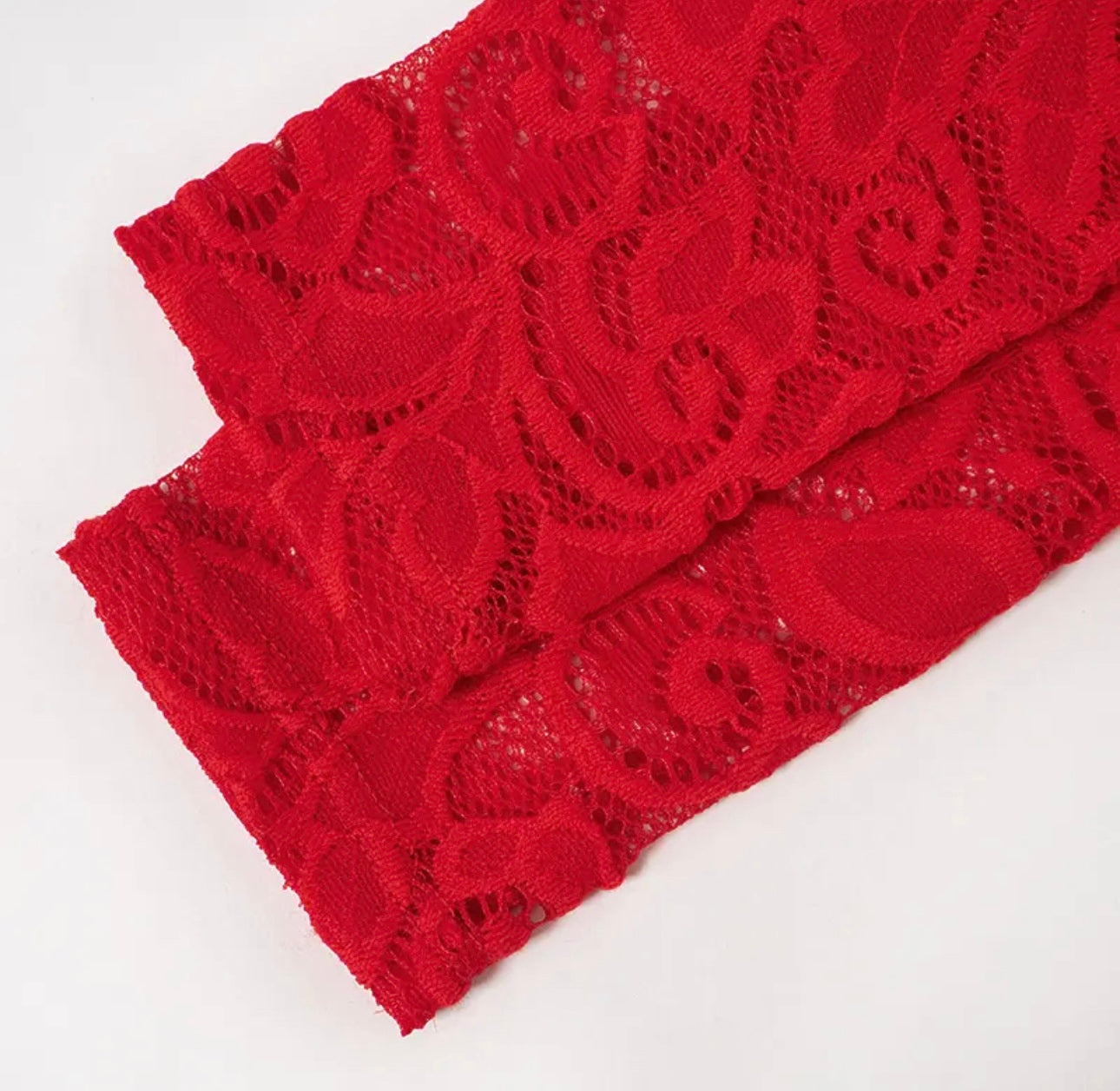Bea Red Lace Two Piece Set