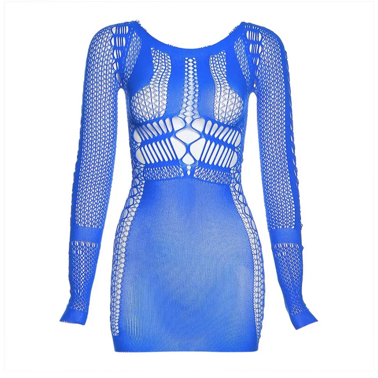 Domi Royal Blue Poster Girl Mini Dress – DéAdore Collections