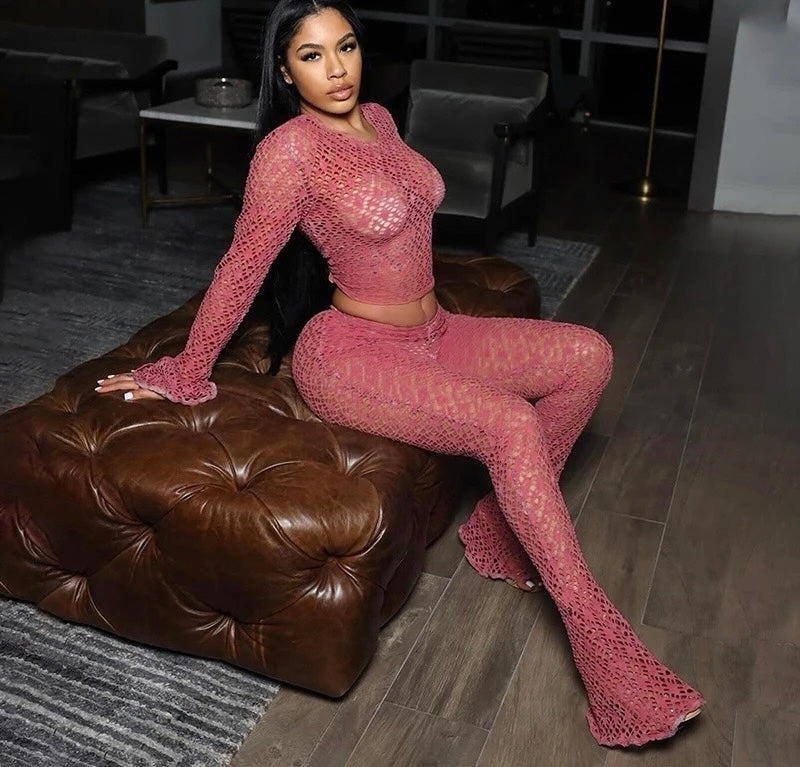 Keris Rose Pink Two Piece Set