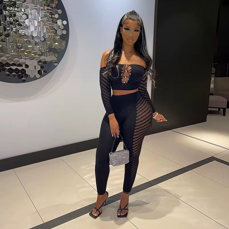 Belle Black Poster Girl Two Piece Set