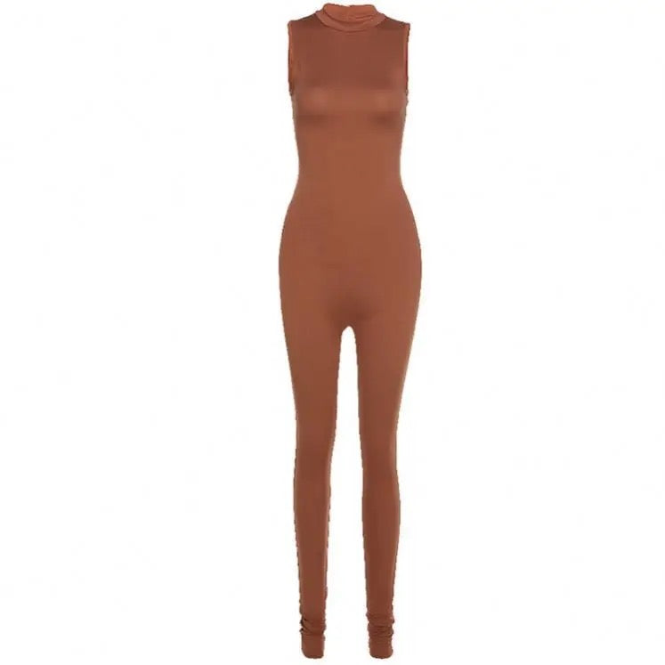 Rere Brown Essential Everyday Jumpsuit