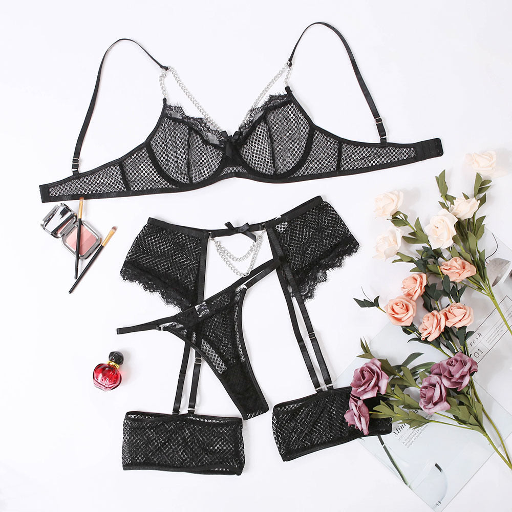 Kiss Black Lingerie Set