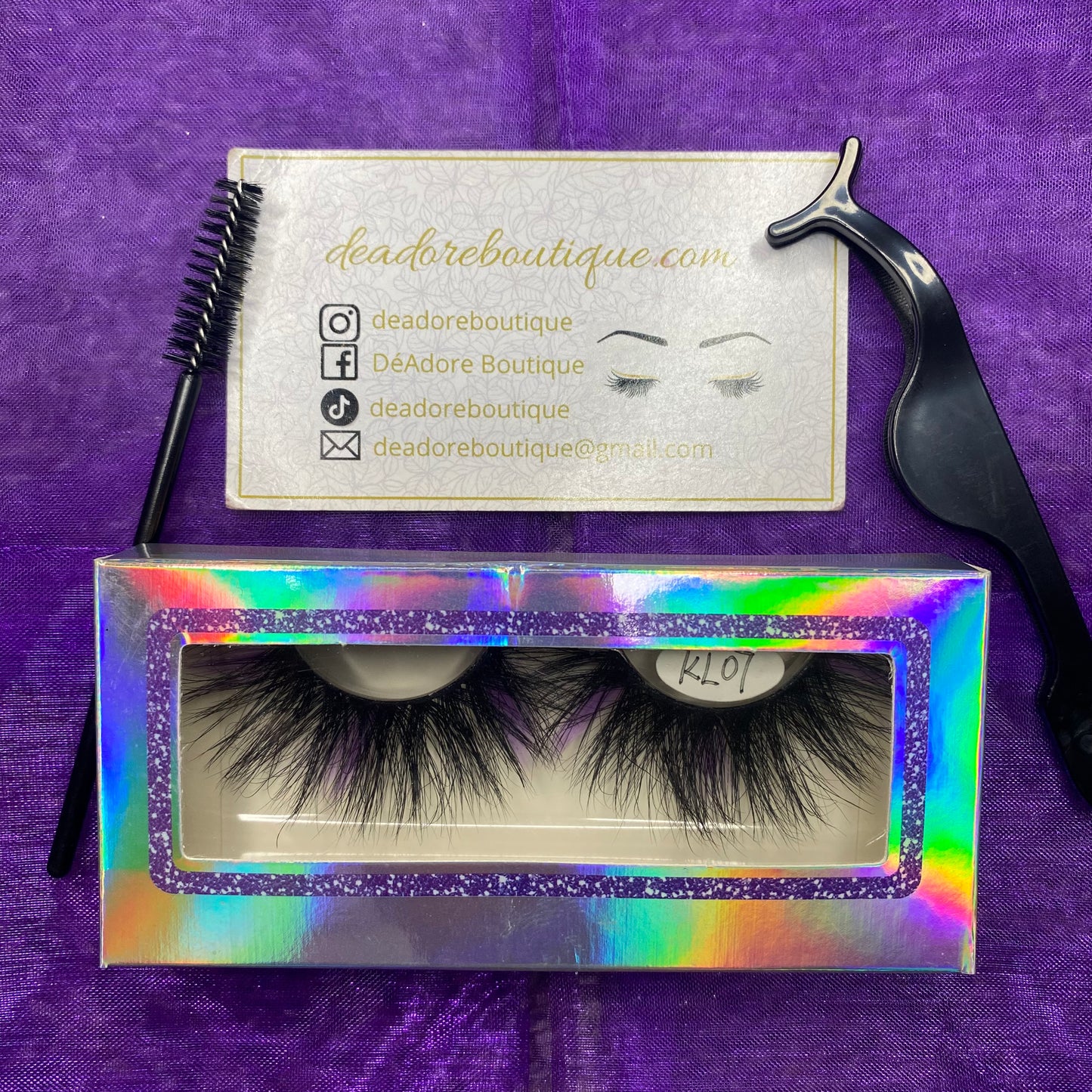 Mink Eyelashes with Color Extensions 25MM