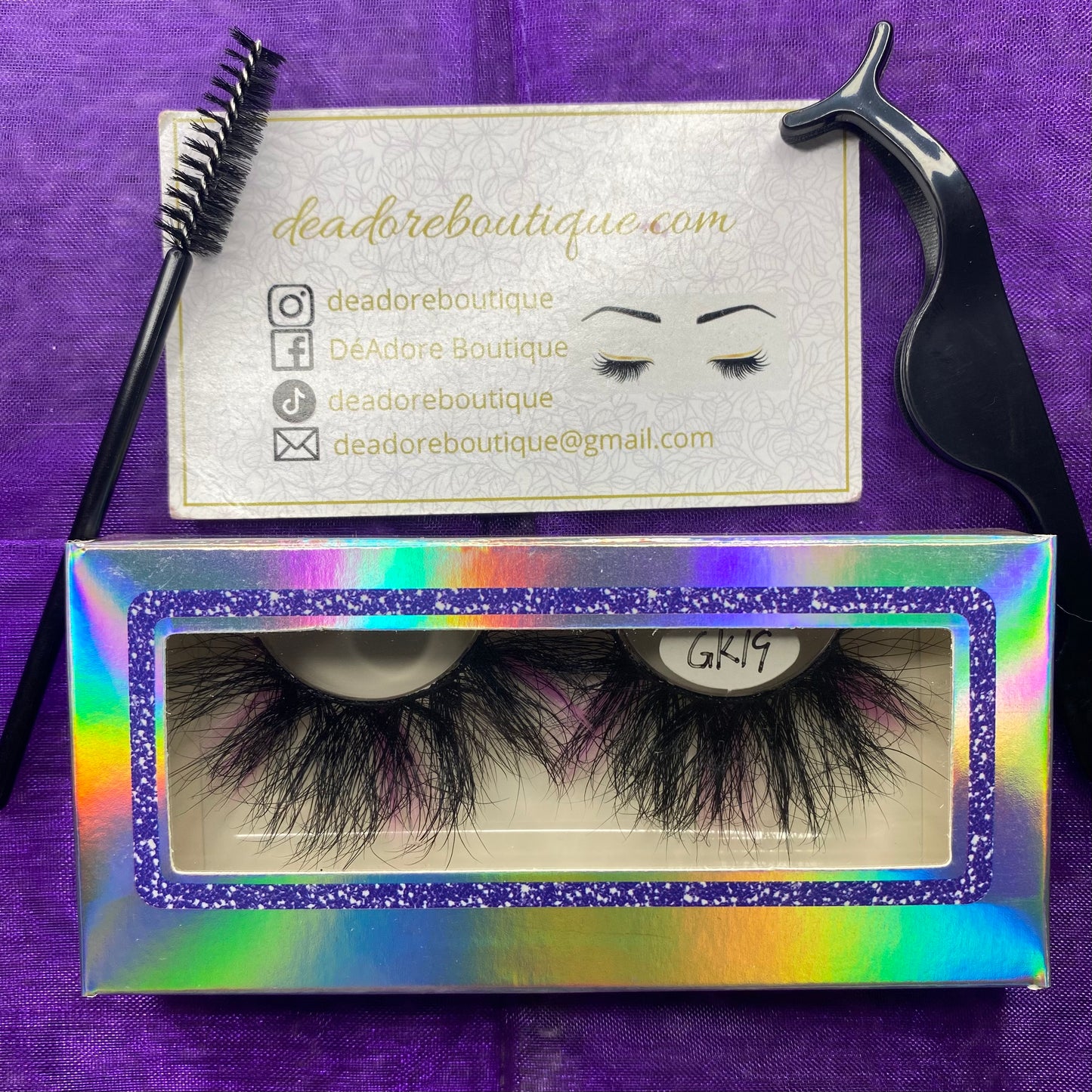 Mink Eyelashes with Color Extensions 25MM