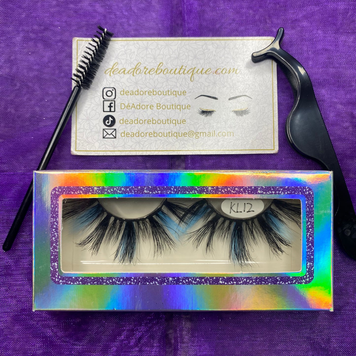 Mink Eyelashes with Color Extensions 25MM