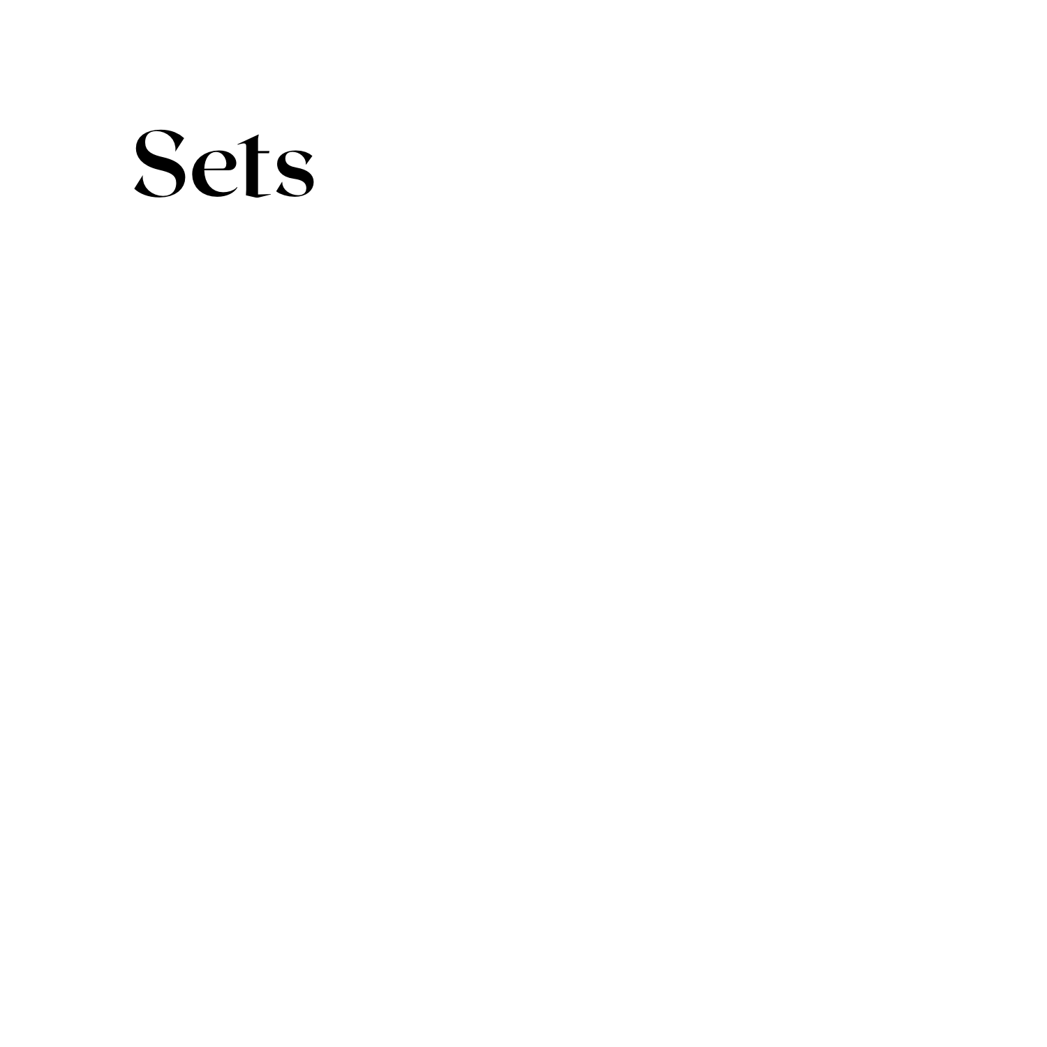 Sets