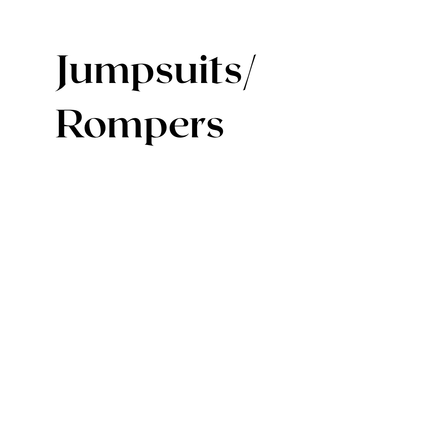 Jumpsuits/Rompers