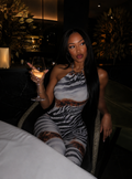 Fesi Zebra Animal Print Romper