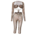 Yaris Leopard Print Three Piece Set