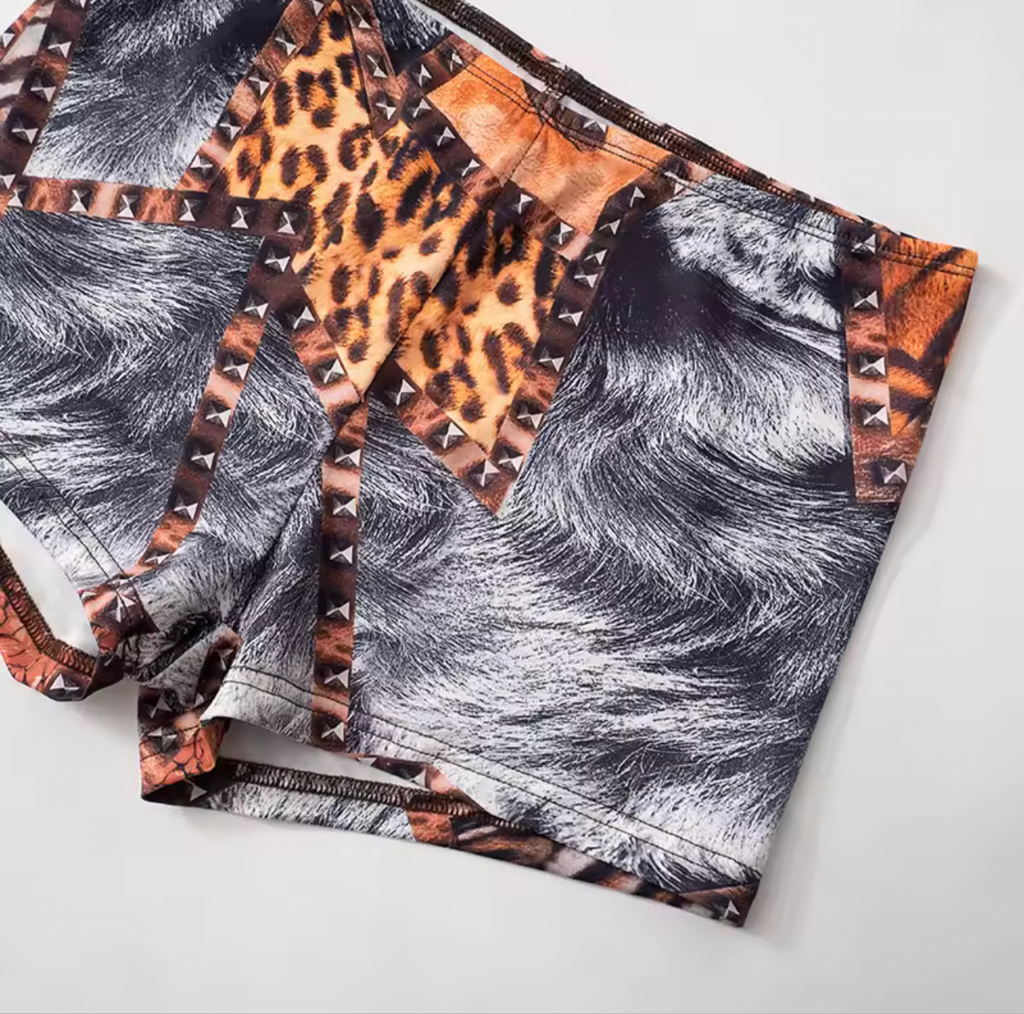 Tommie Animal Print Shorts Set