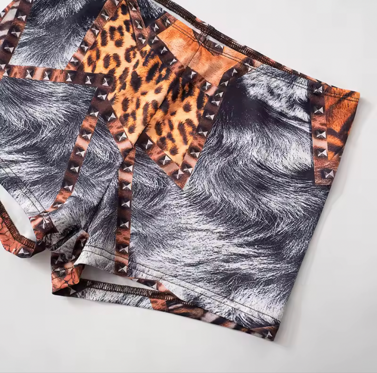 Tommie Animal Print Shorts Set