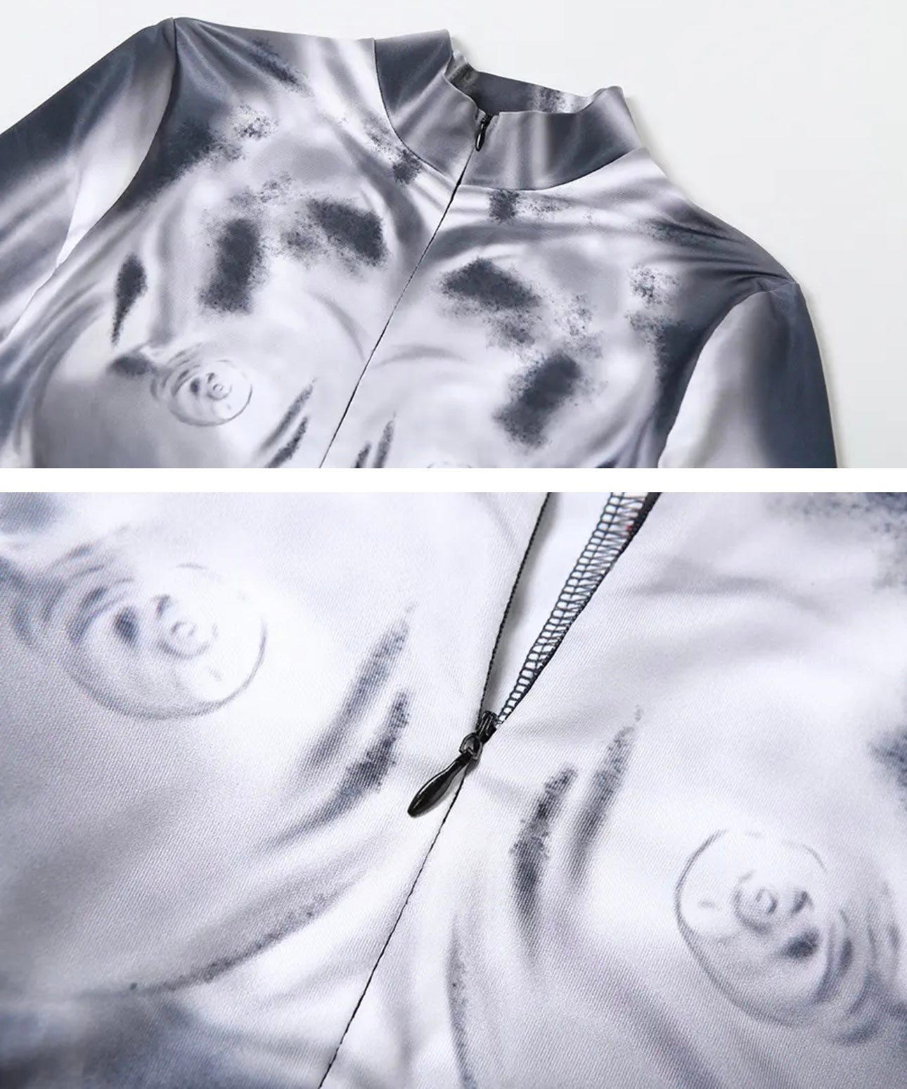 Rozay Gray Bodyprint Jumpsuit