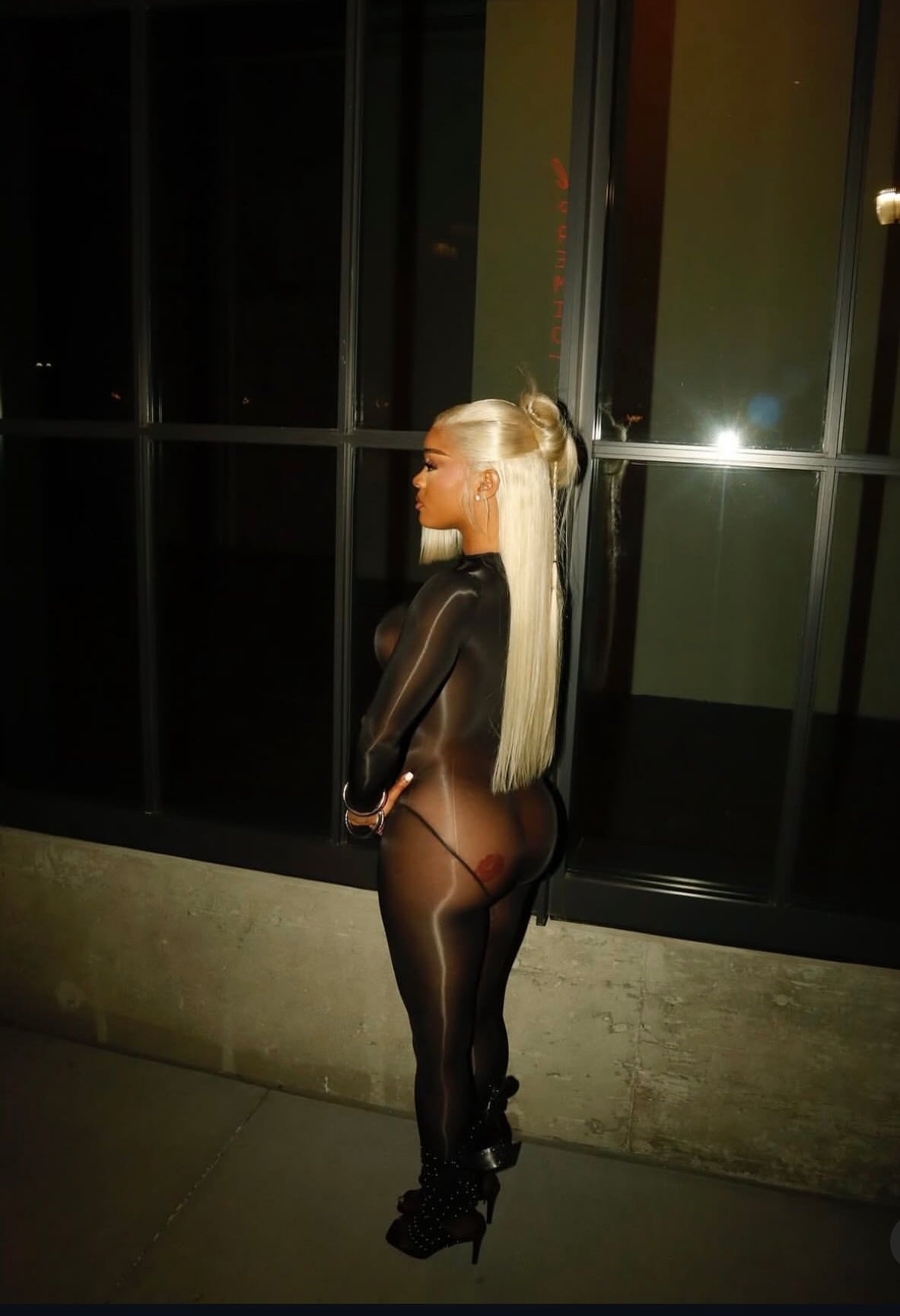 Zeus Body Black Mesh Jumpsuit