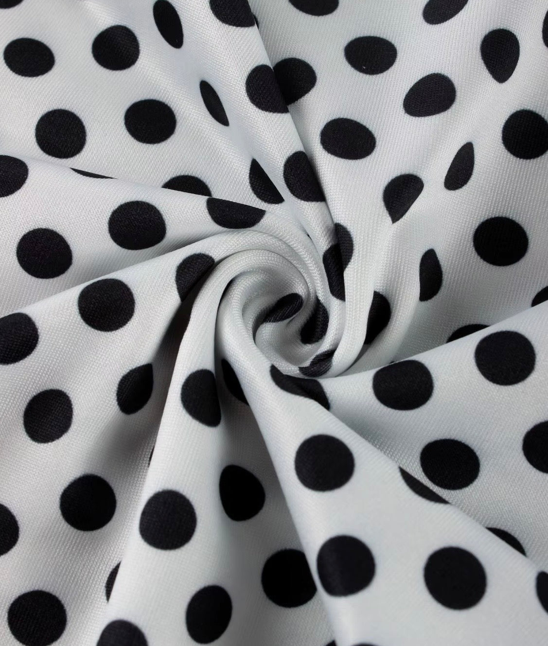 Sija White Two Piece Polka Dot Set