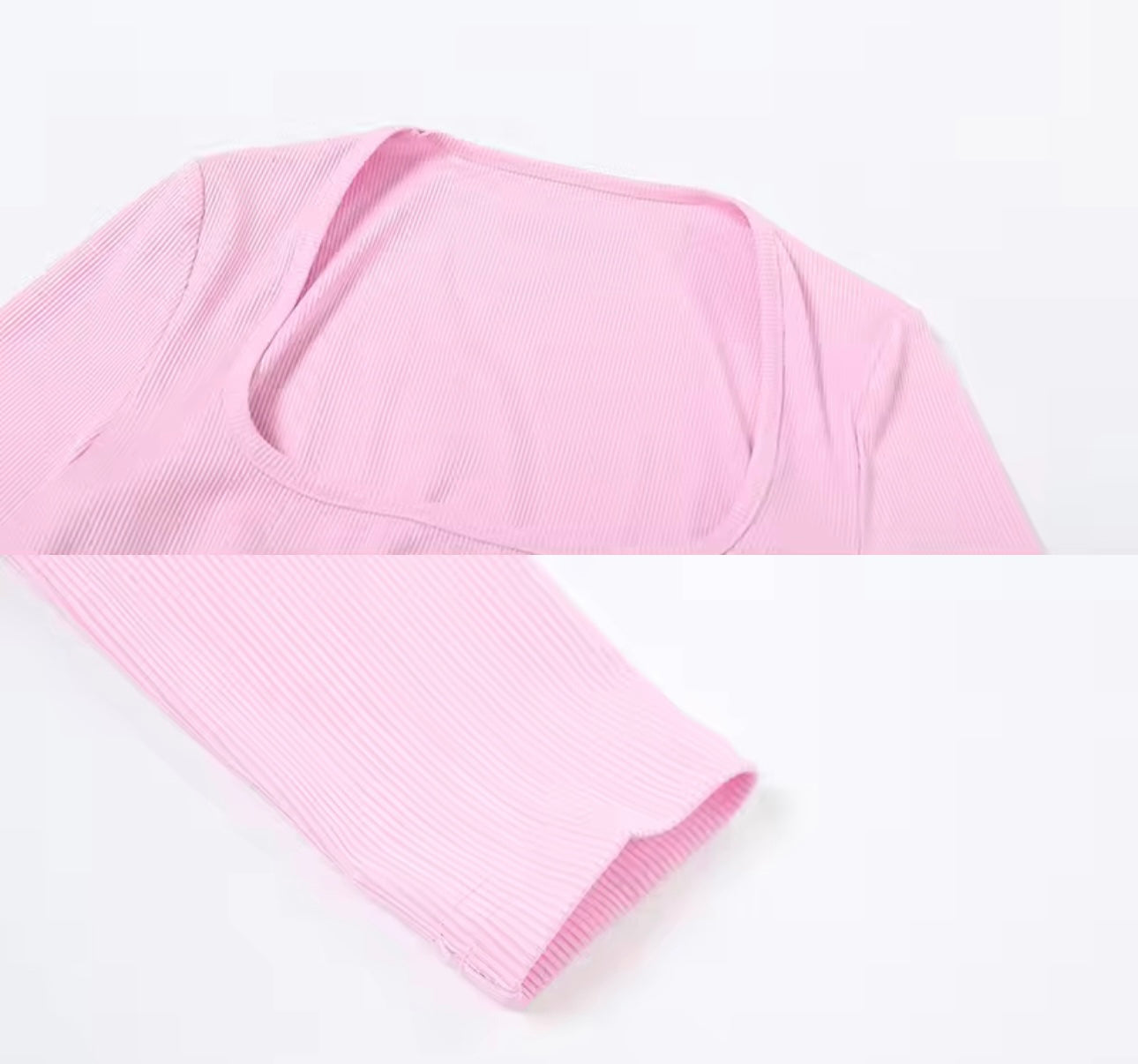 Jace Pink Two Piece Ribbed Skirt Set