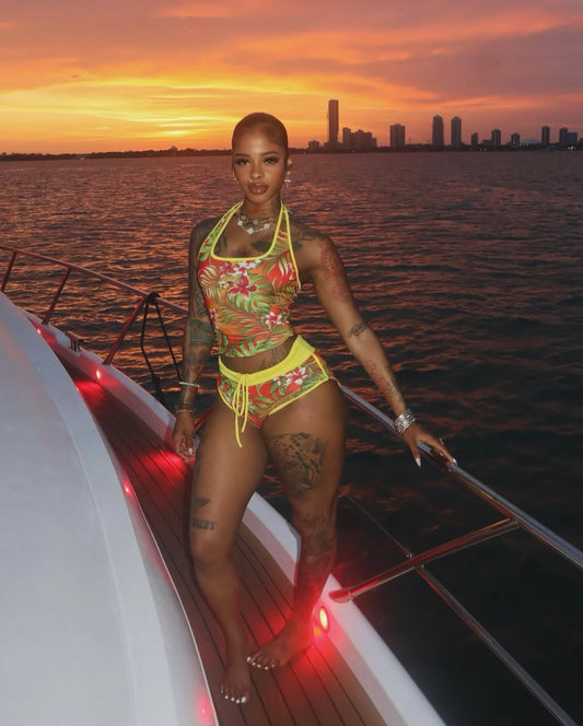 Taze Floral Two Piece Set