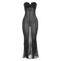 Qui Black Flowy Vacation Maxi Dress