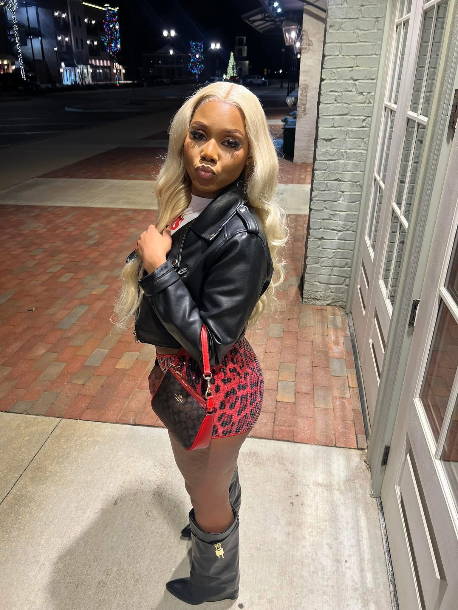 Isla Leopard Print Sequined Pink/Red Shorts