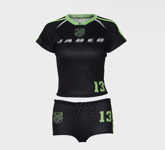 Jaded Black & Green Two Piece Set