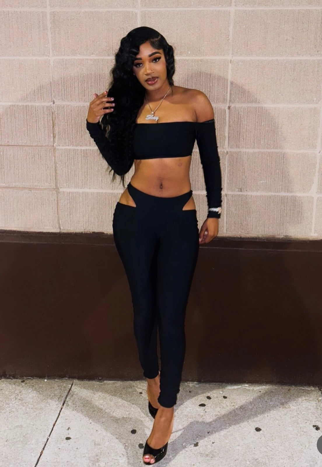 Knai Black Two Piece Set