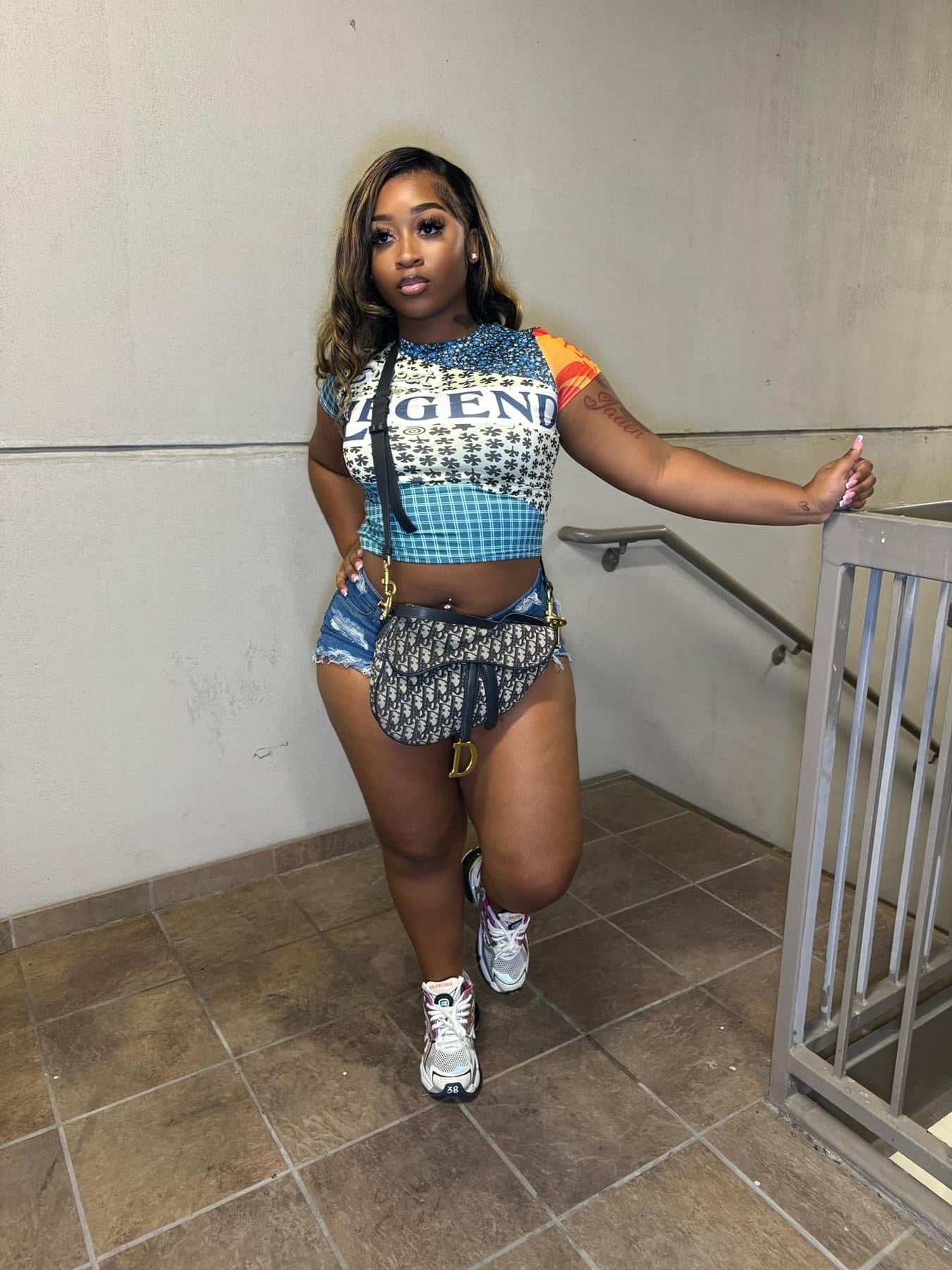 Legend Multicolor Crop Top