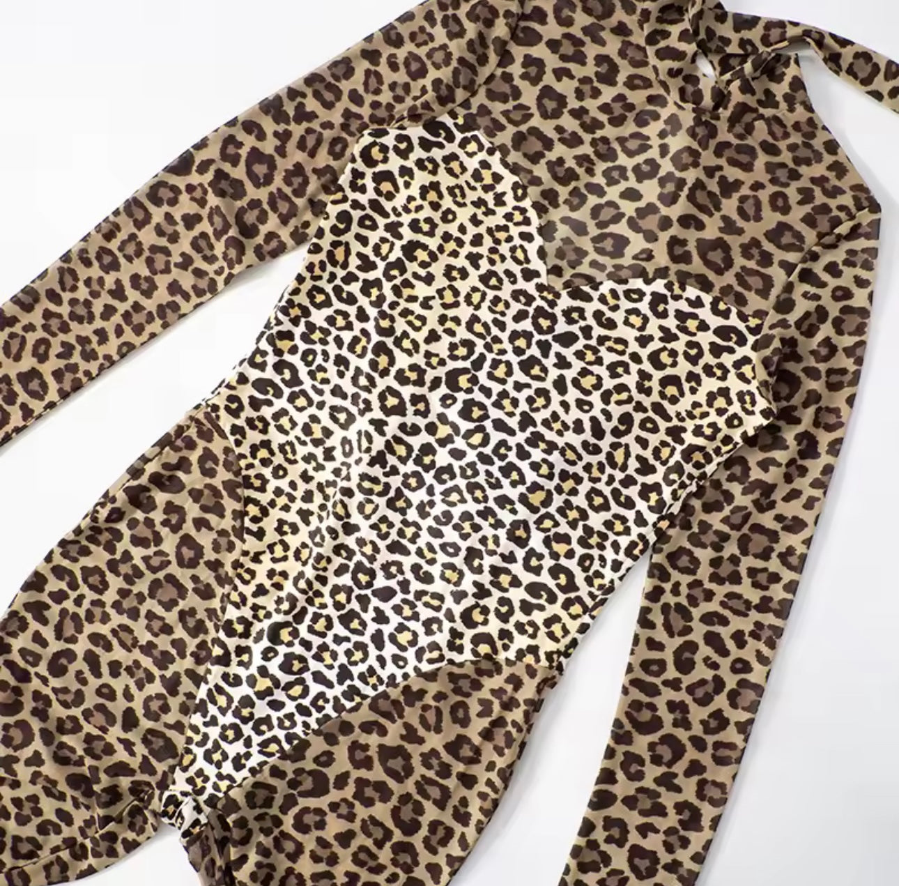 Ximena Leopard Print Tie Up Jumpsuit