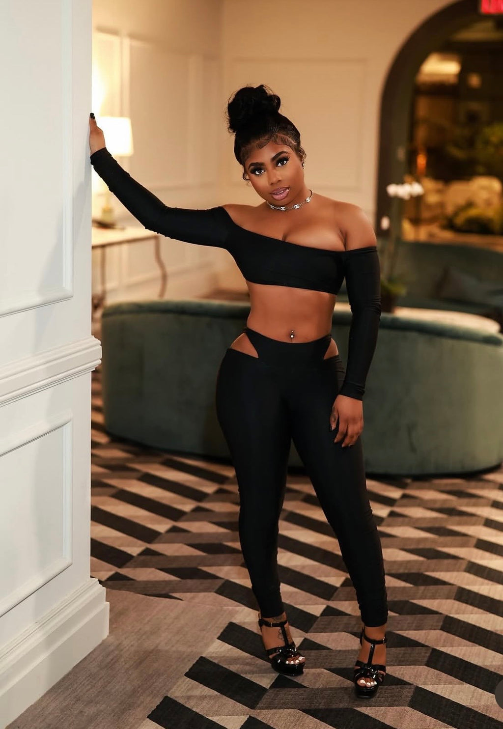 Knai Black Two Piece Set