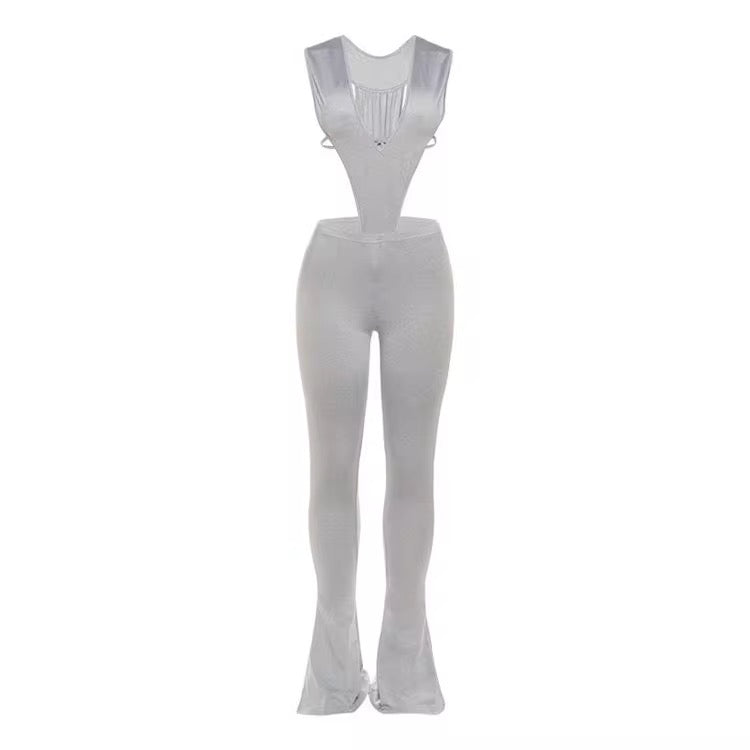 Niea Gray Two Piece Pants Set