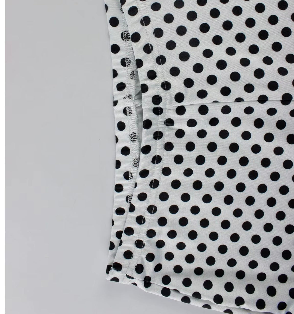 Sija White Two Piece Polka Dot Set