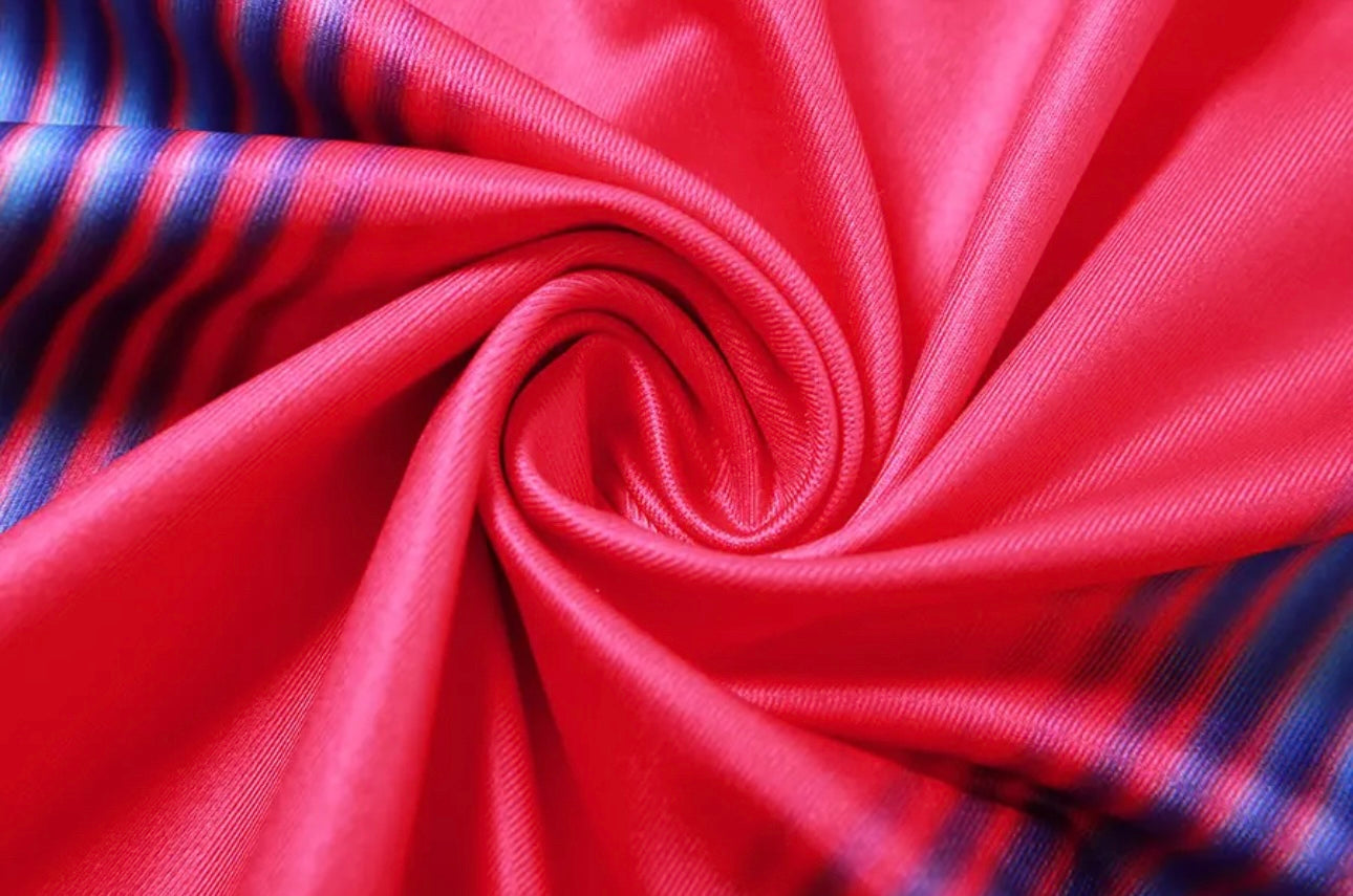 Raila Blue Pink Bodyprint Maxi Dress