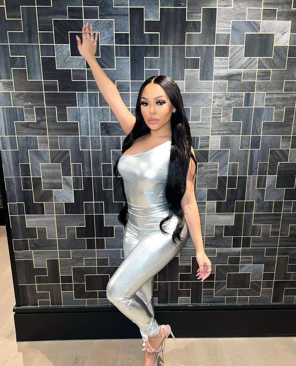 Jo Silver Metallic Two Piece Set