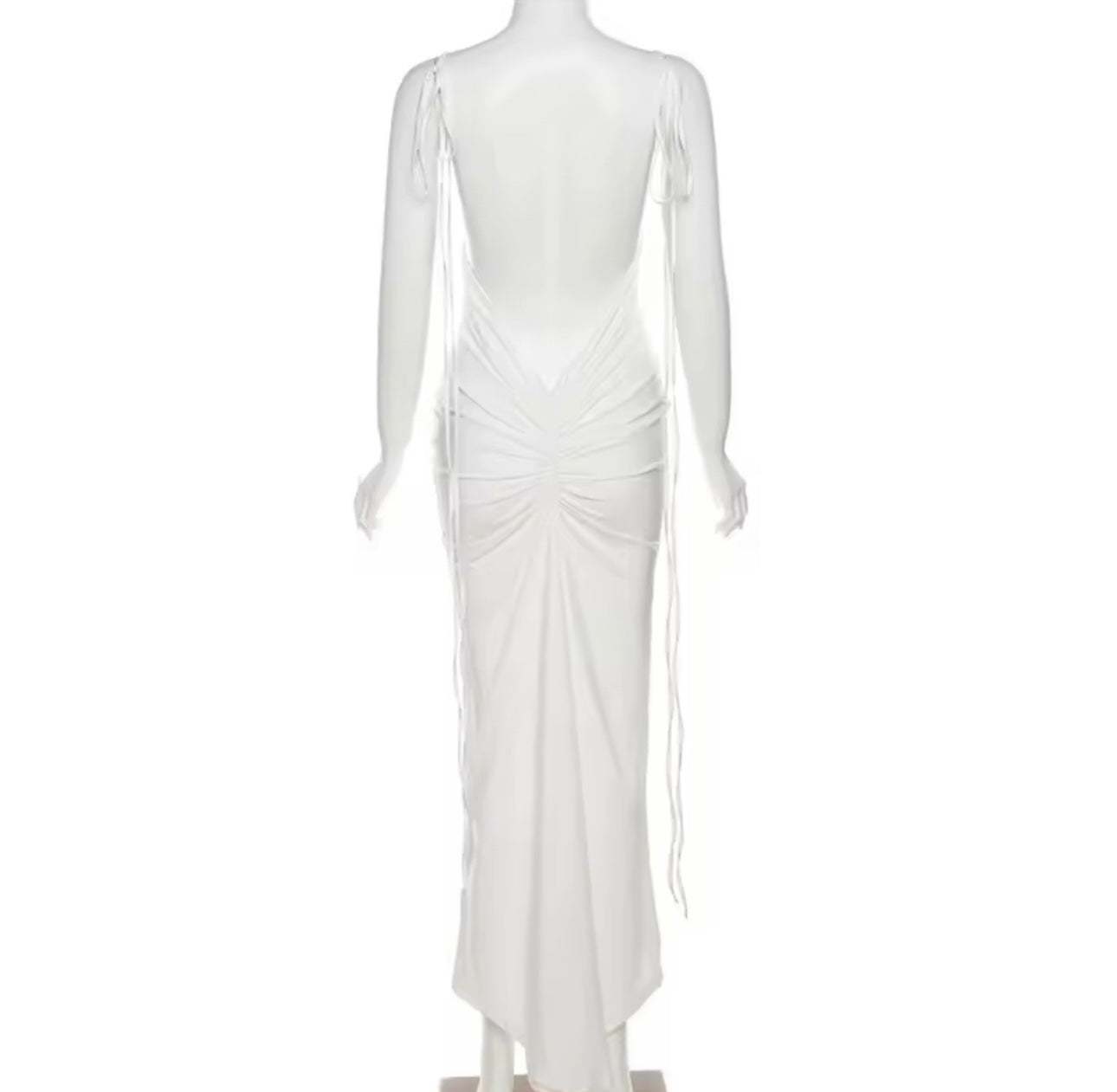 Loi White Formal Maxi Dress