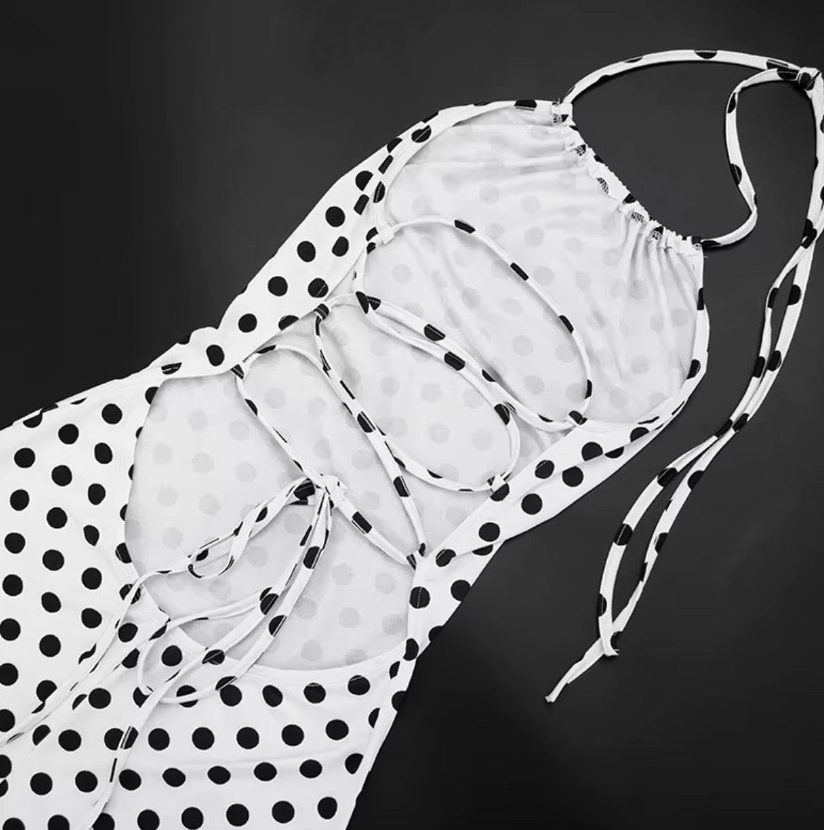 Yalo White Polka Dot Romper