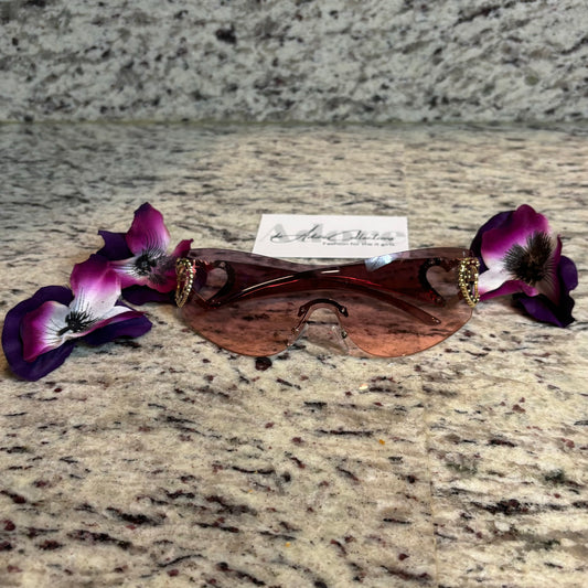 No Love Purple Haze Tint Gold Frame Shades