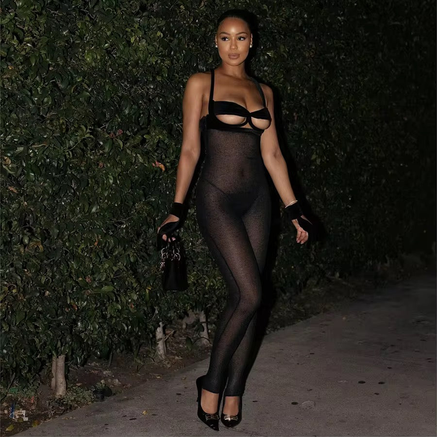 Cartel Black Poster Girl Jumpsuit