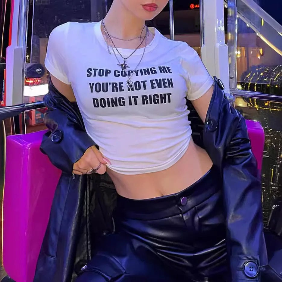 Copycat White Crop Top