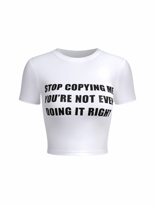 Copycat White Crop Top
