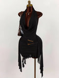 Ziya Black Classy Sexy Dress
